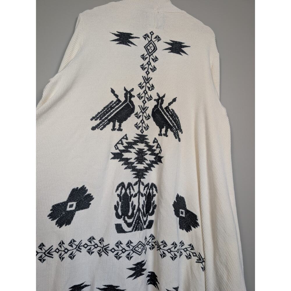 Biya by Johnny Was Artisan Southwestern Boho Open Front Duster Cardigan Size XL - Picture 16 of 16